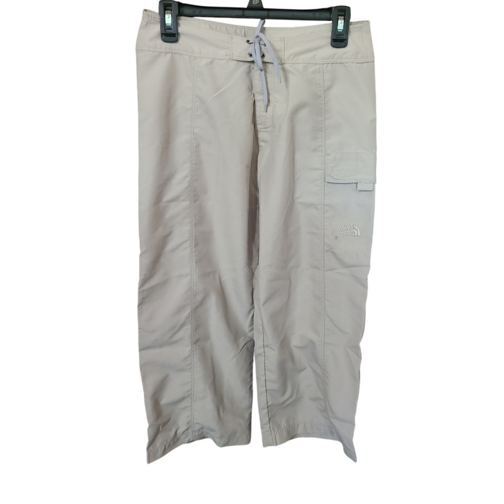 The North Face Women's Capri Pants Size 6 Beige Hiking Trail Outdoor Cargo